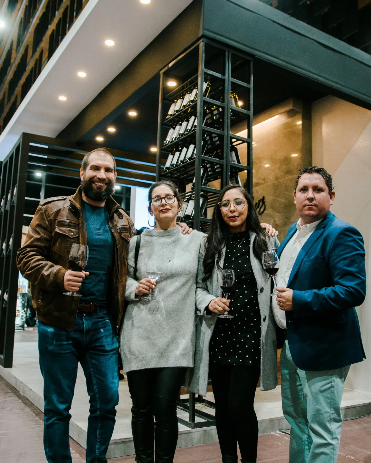 L@s cuatro mosqueteros listos para largar el WineFest 2023