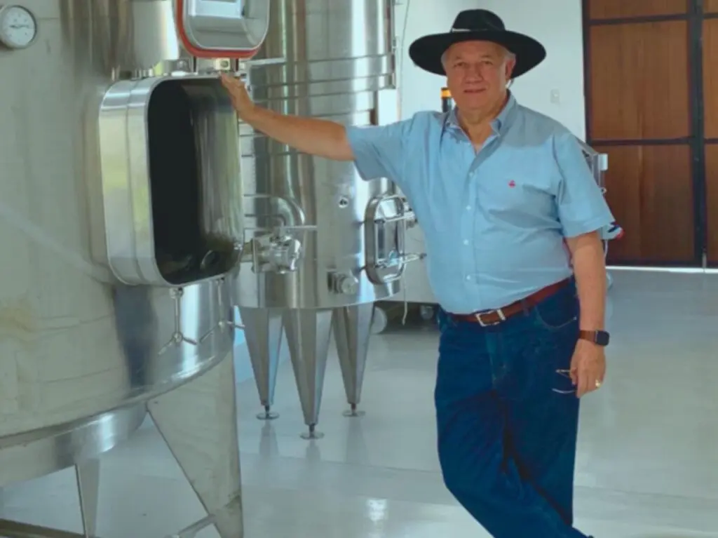 Pioti Moreno en la bodega Cruce del Zorro.