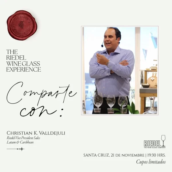 Un evento imperdible con las copas Riedel.