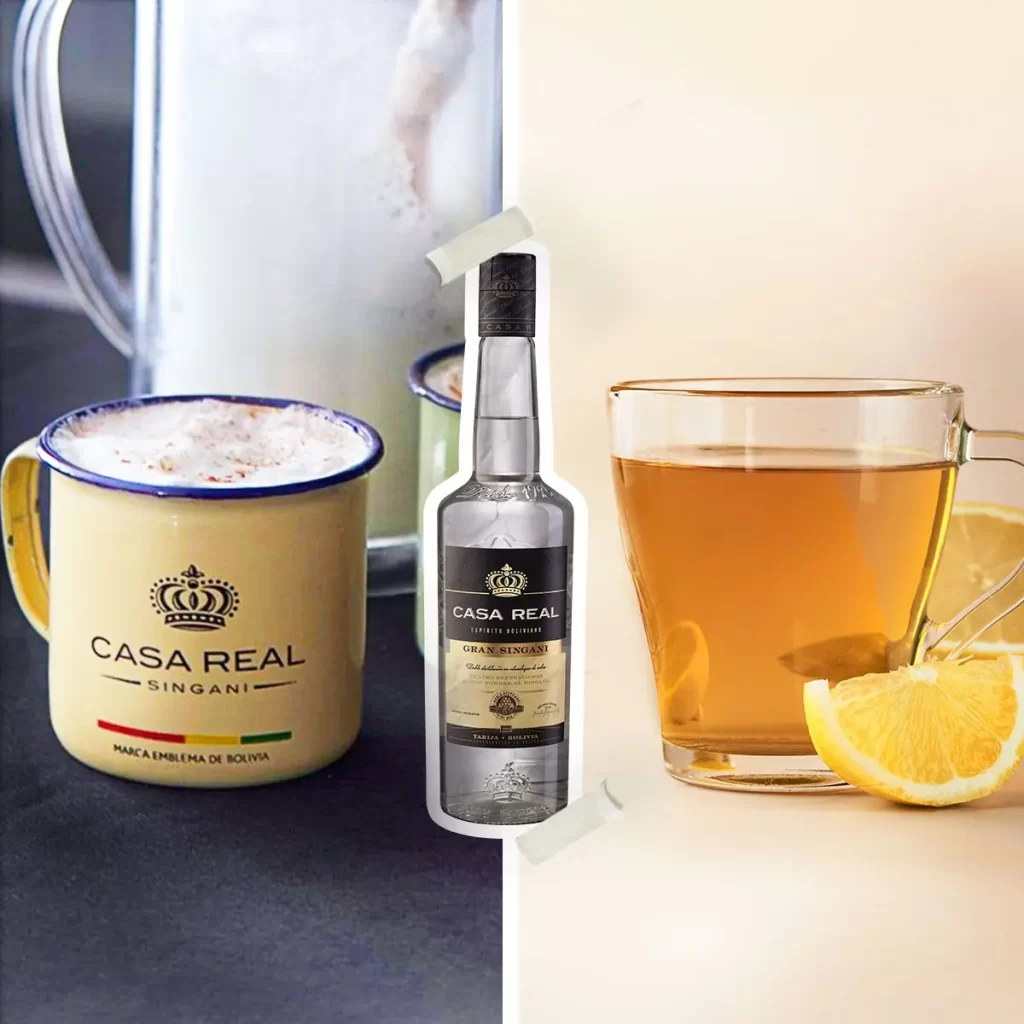 Un té con té o un sucumbé son ideales con singani Casa Real etiqueta negra.