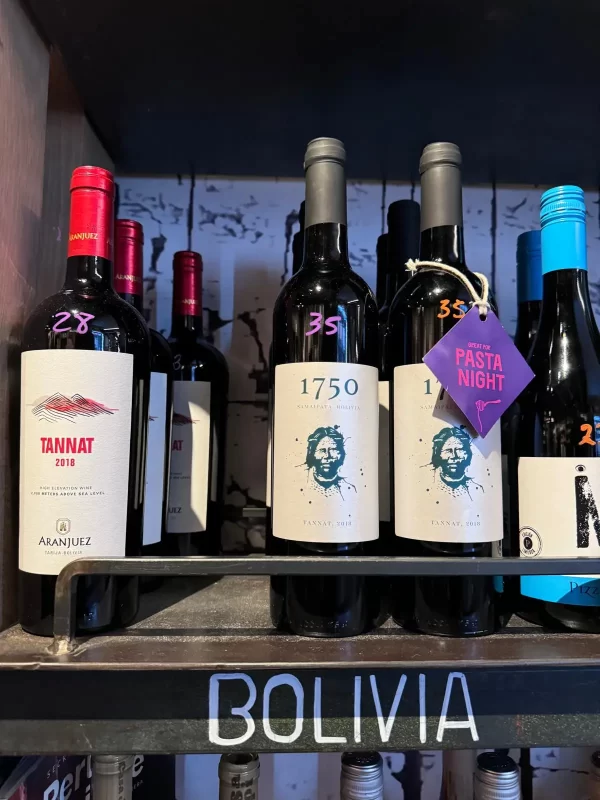 Los vinos de Bolivia se venden y exponen en importantes vinotecas de EEUU.