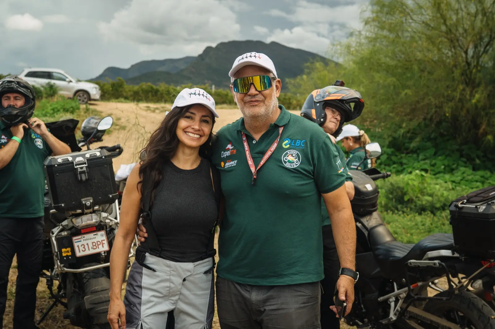 Cristian Magnan junto a su esposa Alejandra Oliva.