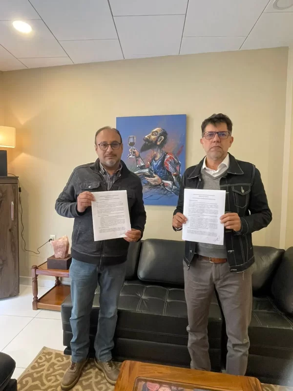 Fernando Galarza, gerente de ANIV, compartiendo las líneas de trabajo del convenio para su ejecución.