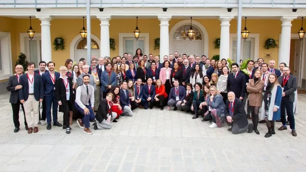 La plana mayor del concurso Bacchus en Madrid.
