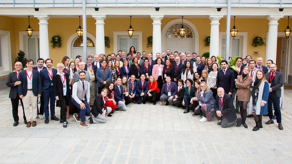 La plana mayor del concurso Bacchus en Madrid.