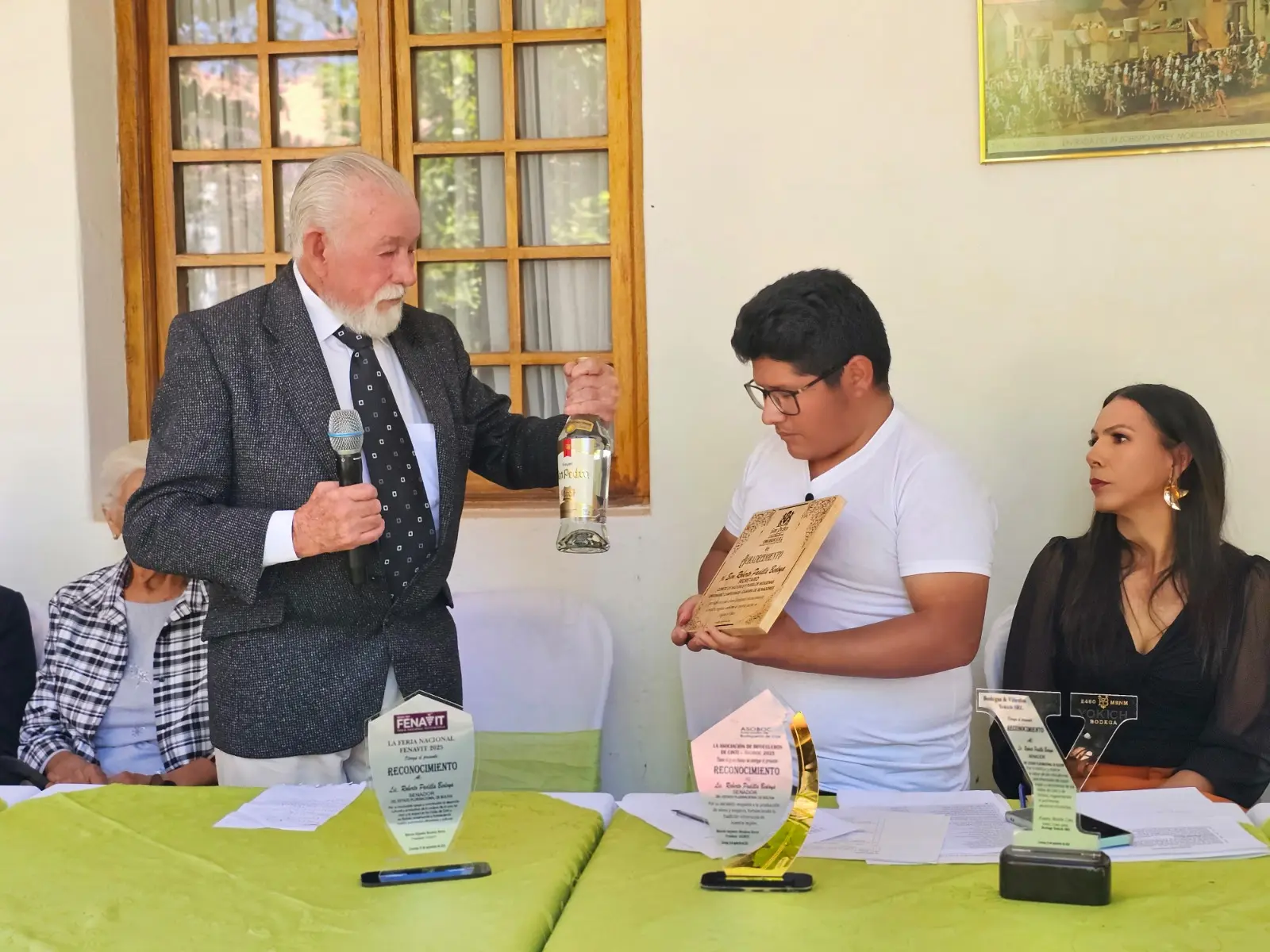 Don Lorgio Rivero, de San Pedro, impulsor del sector vitícola de Bolivia.