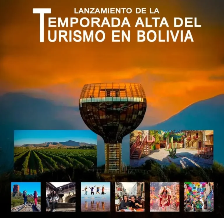 Desde “Tarija, tierra de encuentros, sabores y aromas”, se lanzará la temporada alta de turismo en Bolivia.