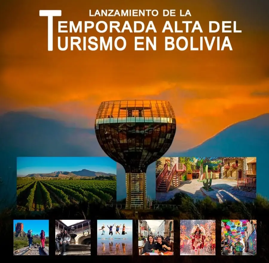 Desde “Tarija, tierra de encuentros, sabores y aromas”, se lanzará la temporada alta de turismo en Bolivia.