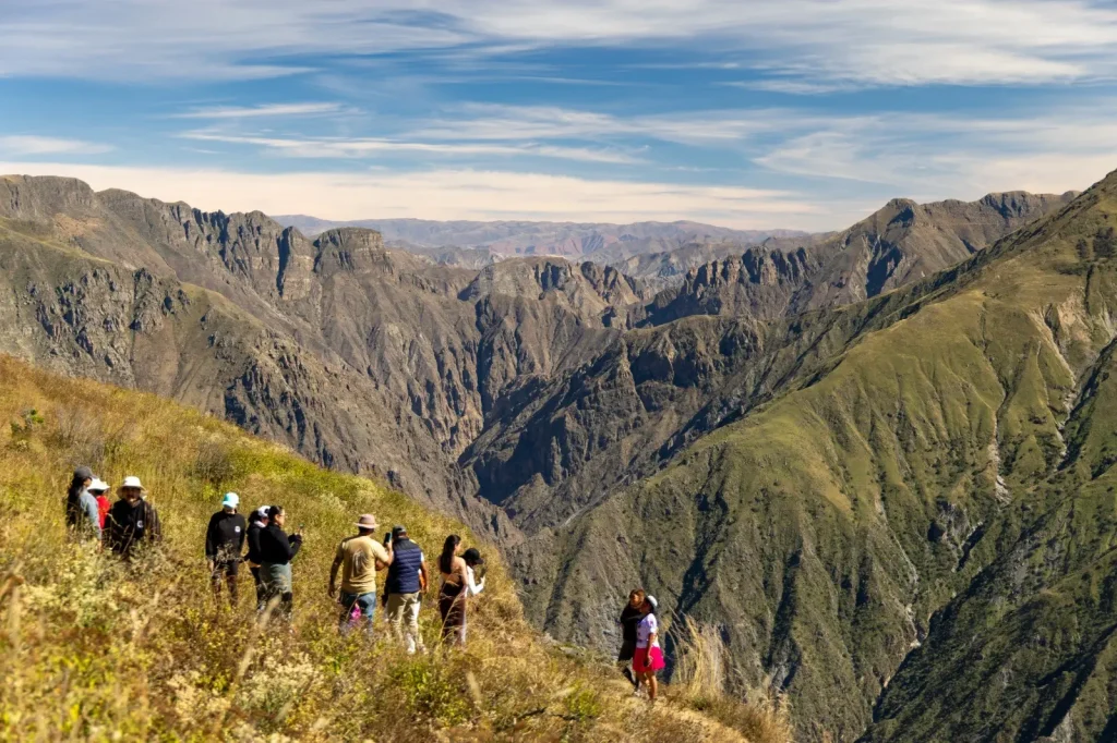 En la terraza del sexto cañón más profundo del mundo. - PH. Lilo Methfessel.