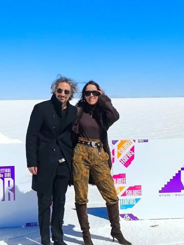 La tarijeña Andrea Camponovo, productora del film "Cuerpo Criminal" de Boulocq, también estuvo presente.